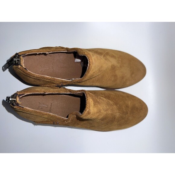 Frye Carson Shootie Ankle Bootie Womens Sz 7M brown Suede Leather Western Boho - Picture 6 of 11